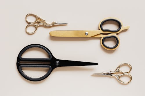 Free Different sizes and forms of scissors Stock Photo