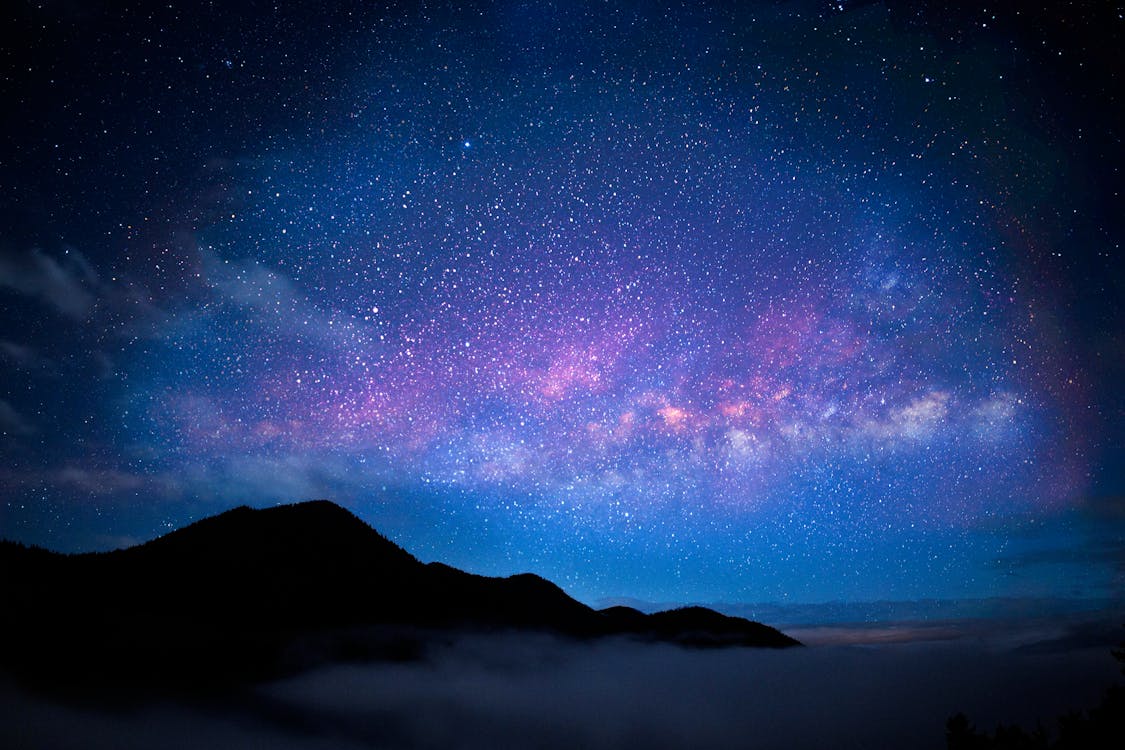 夜空 山岳 星の無料の写真素材 夜空 山岳 星の無料の写真素材