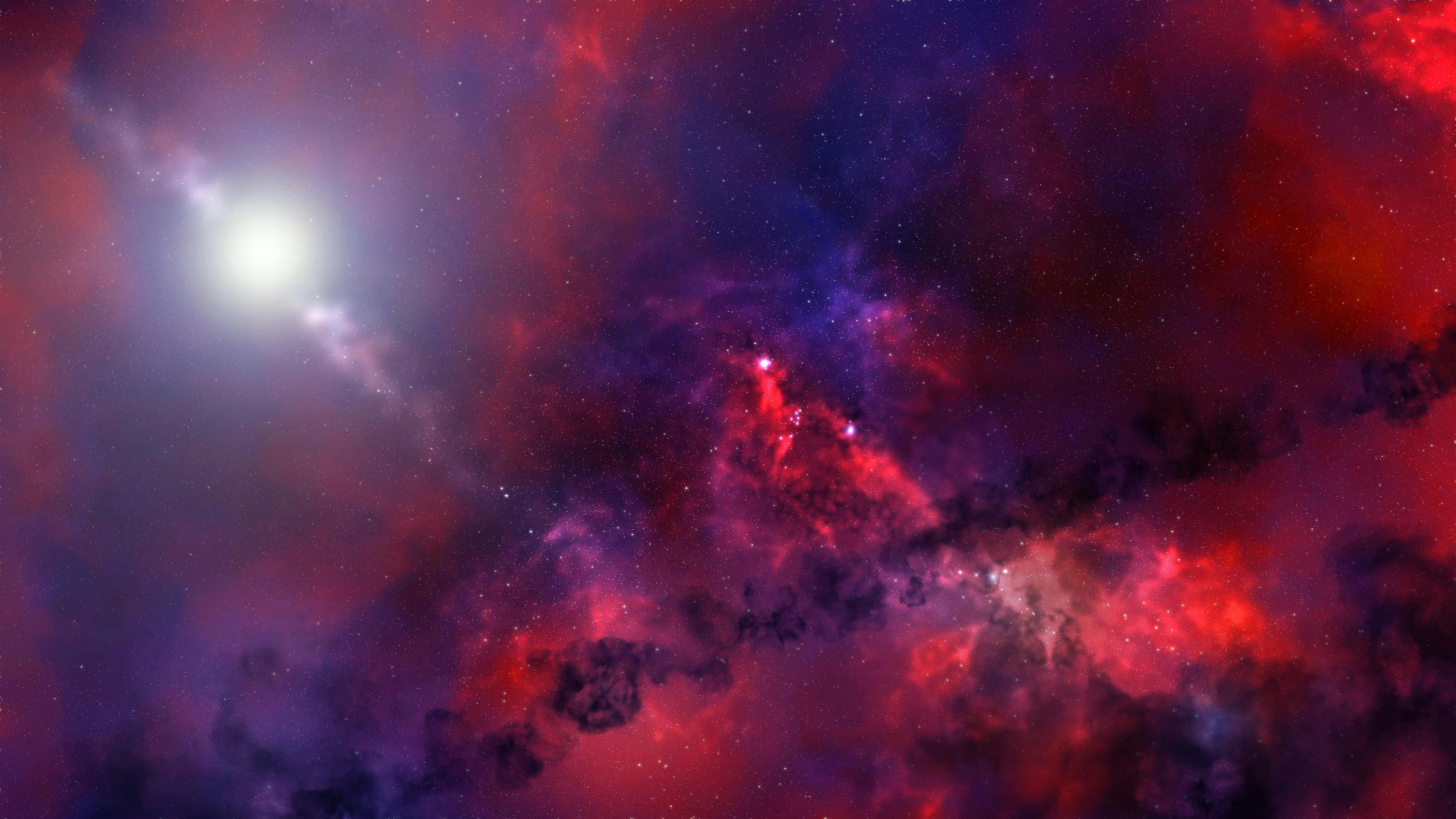 Red and Blue Space · Free Stock Photo