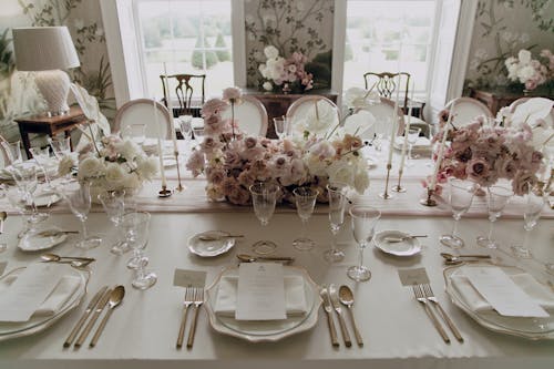 White Ceramic Plates on Table