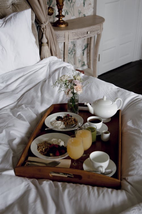 免費 咖啡, 喝, 在床上吃早餐 的 免費圖庫相片 圖庫相片