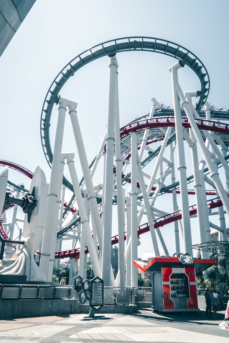 Photo Of A Roller Coaster In Universal Studios At Singapore