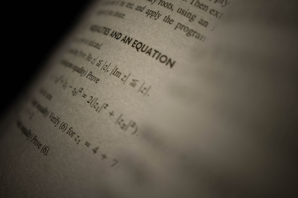 Open science textbook with equations