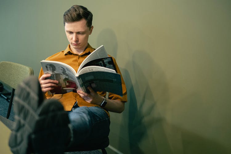 Man Reading A Book