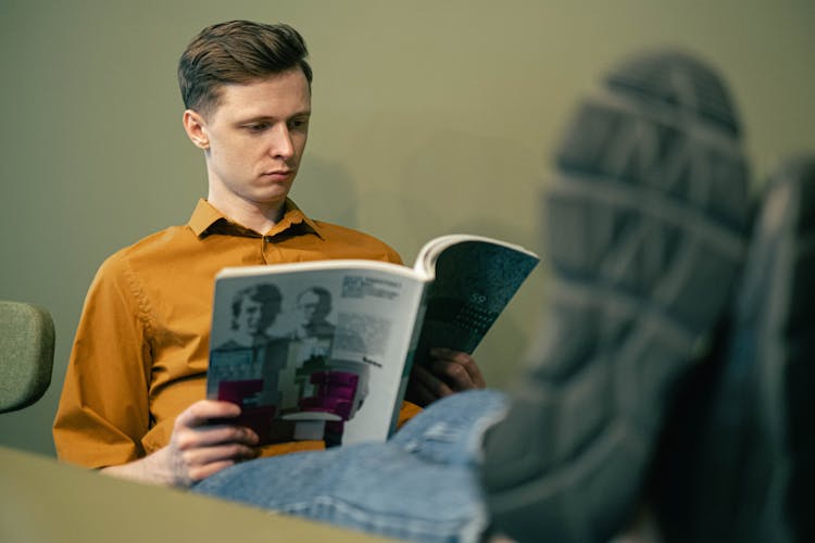 Man Reading A Book