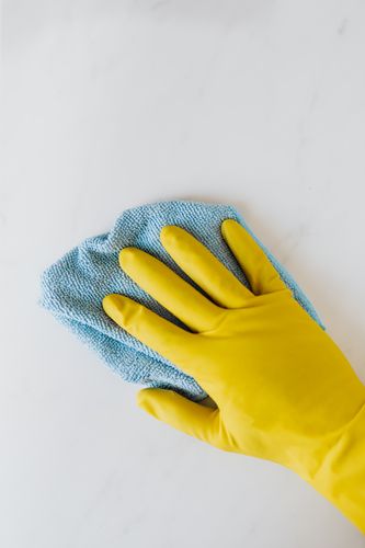 Pressure washing professional cleaning a driveway