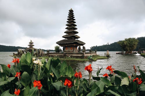 ulun danu beratan temple, 印尼, 印度教寺庙 的 免费素材图片