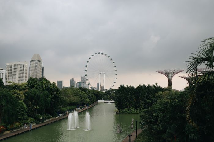 Marina Bay skyline in Singapore, where AimerWorld members search and connect