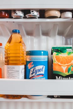 Fridge stocked with food and beverages