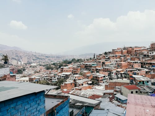 Základová fotografie zdarma na téma domy, letecká fotografie, malé město