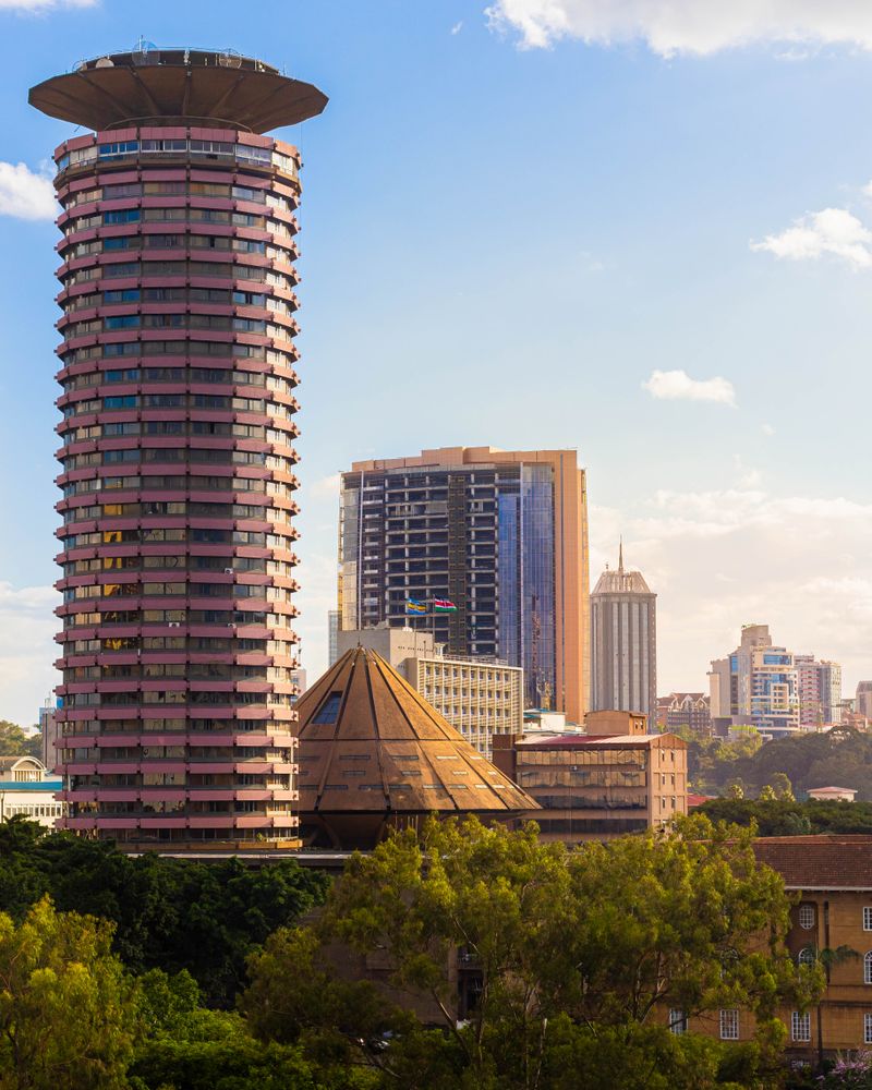 Nairobi skyline with the Kenyatta International Convention Centre
