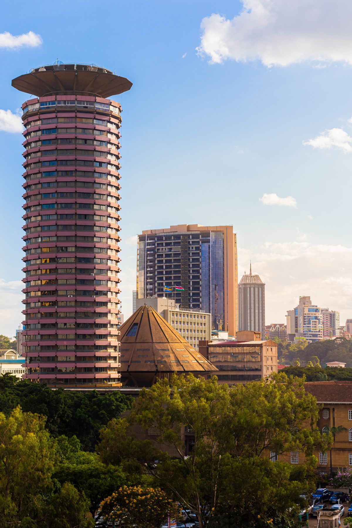 Nairobi skyline with the Kenyatta International Convention Centre