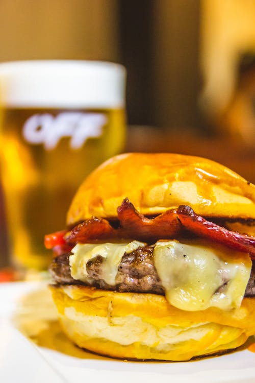 Free stock photo of bacon, beer, bread