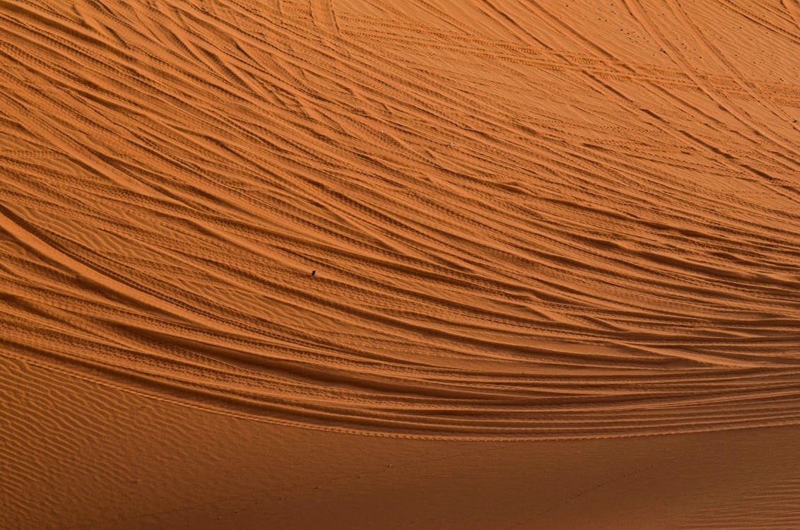 Free Brown Sand With White Paint Stock Photo