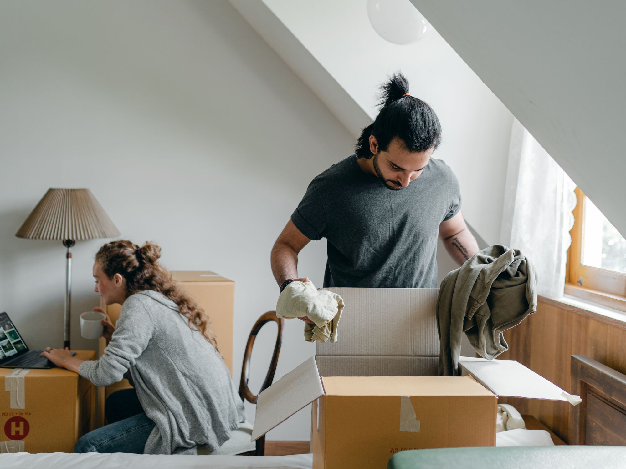 Student Removals in Crossness, South East London — student move with boxes and a van