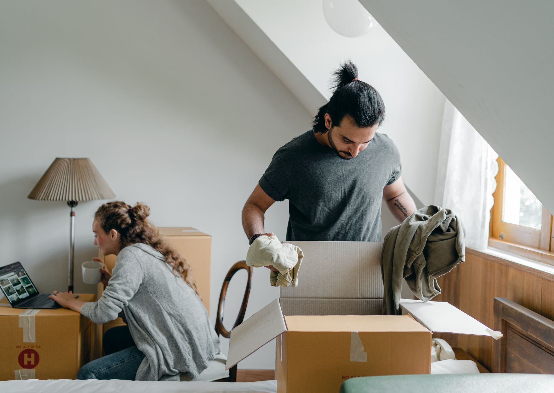 Professional removals crew at work — packing services Easingwold