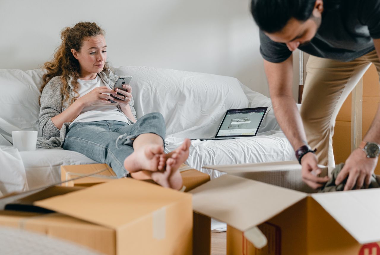 Packing services Spratton — removals work in progress