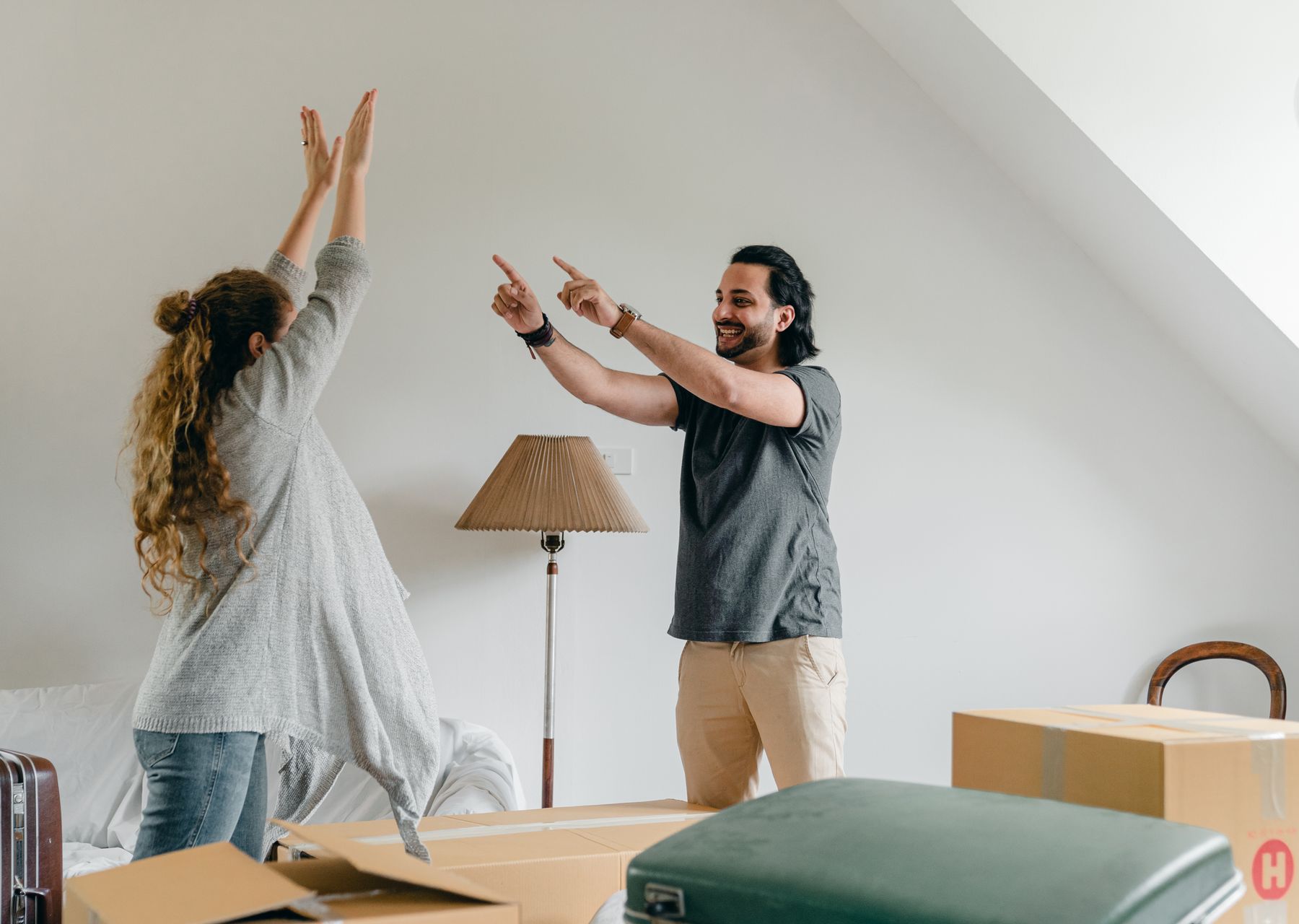 Flat removals in Crigglestone — crew wrapping and loading on moving day