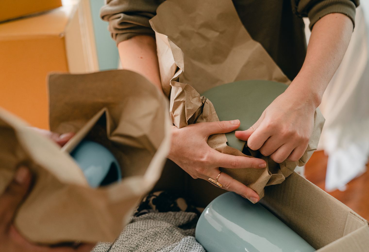 Otterburn — professional packers wrapping and boxing belongings
