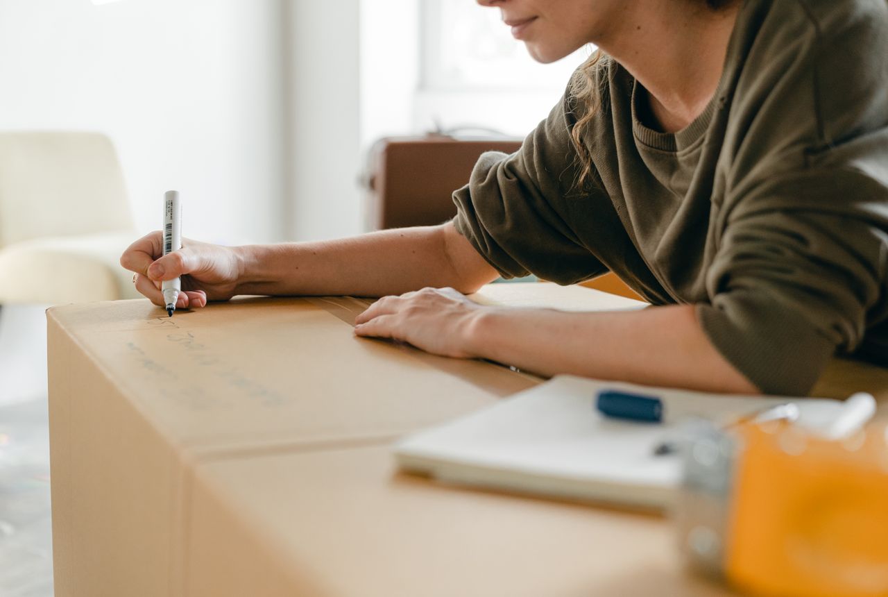 Packing services Loddiswell — removals work in progress