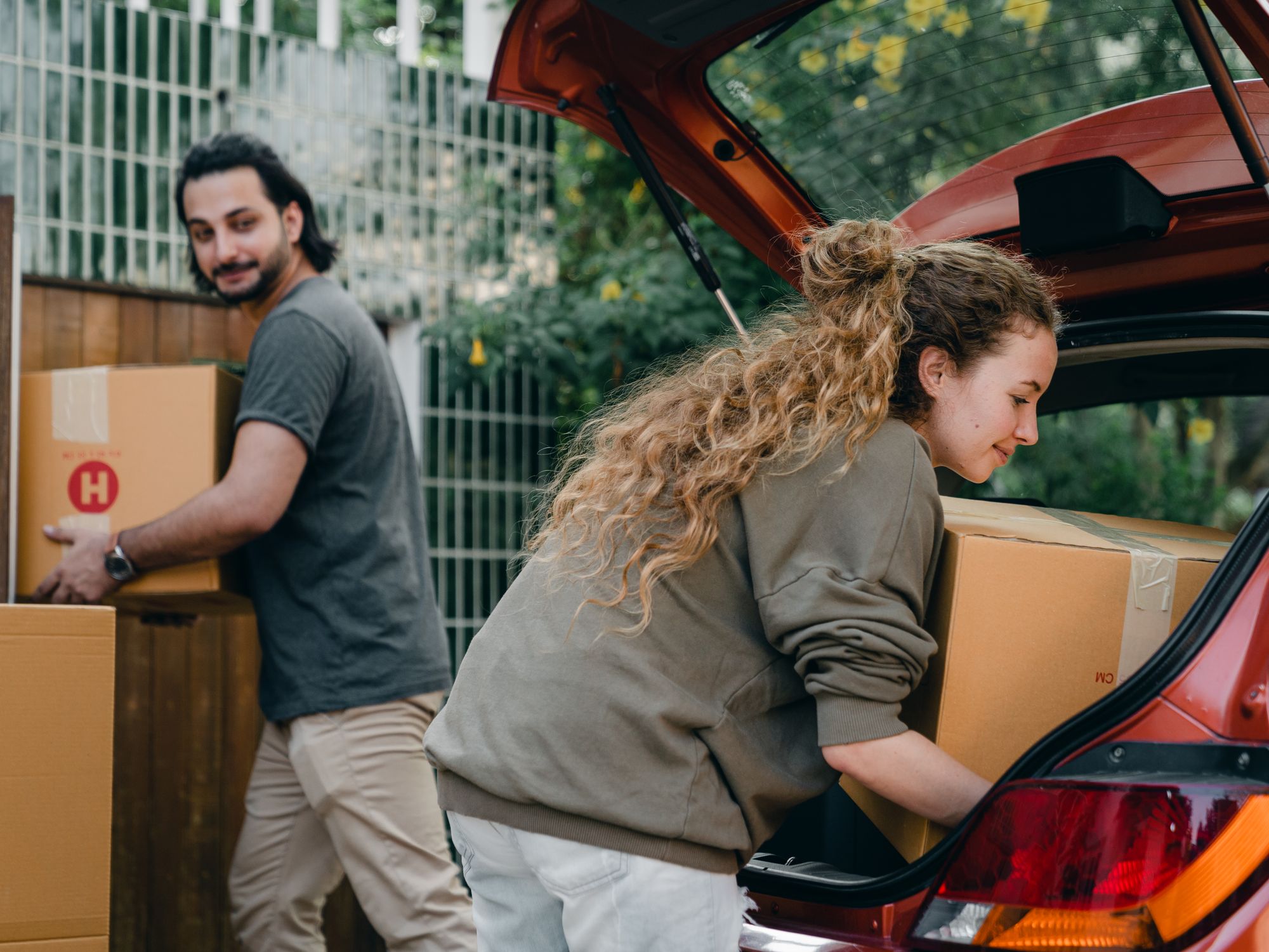 Flat Removals in Princes Risborough, South East — movers carrying boxes for a flat move