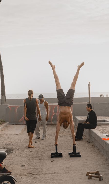 Man Activity Group of Men Exercising Outdoors · Free Stock Photo