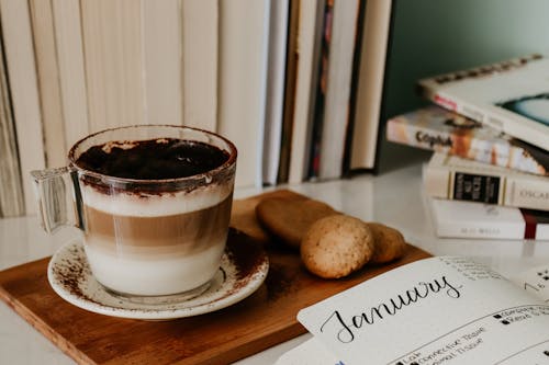 Gratis stockfoto met cafeïne, cookies, detailopname