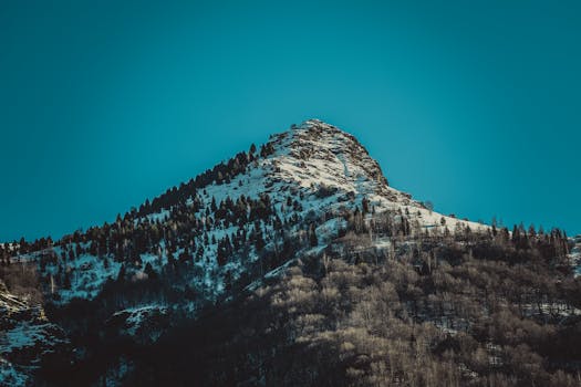 Captured in Bitola, North Macedonia, this stunning snow-capped mountain showcases natural beauty and serenity.