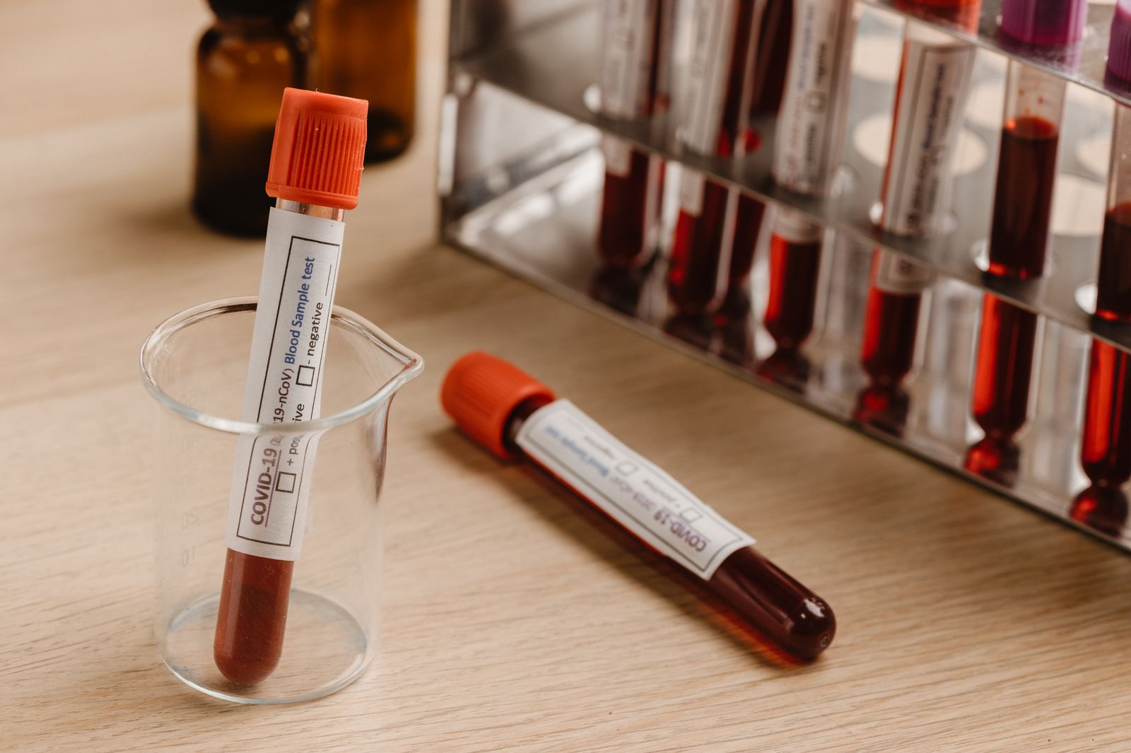 Laboratory test tubes