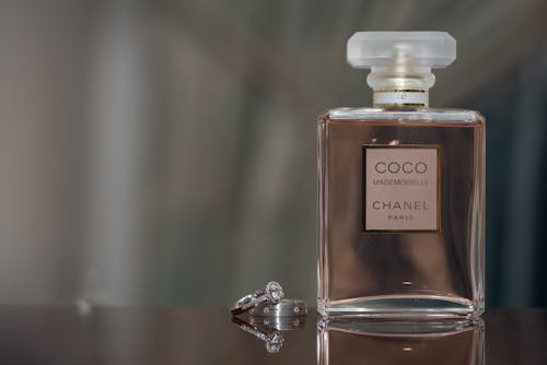 Free Close-Up Photo of a Coco Chanel Perfume Bottle Stock Photo