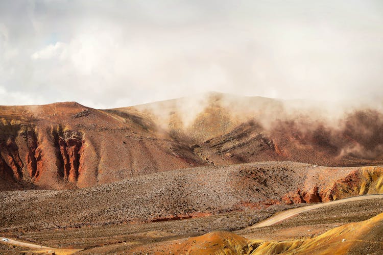 Scenery Of Rough Red Canyon Ridge