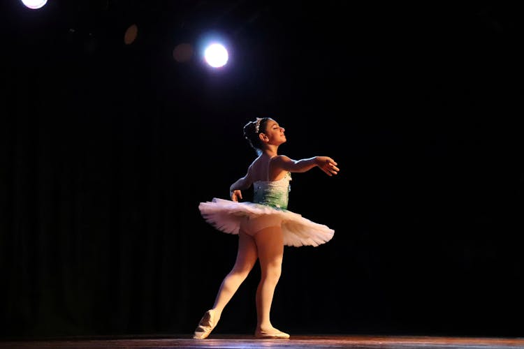A Ballerina Performing On Stage