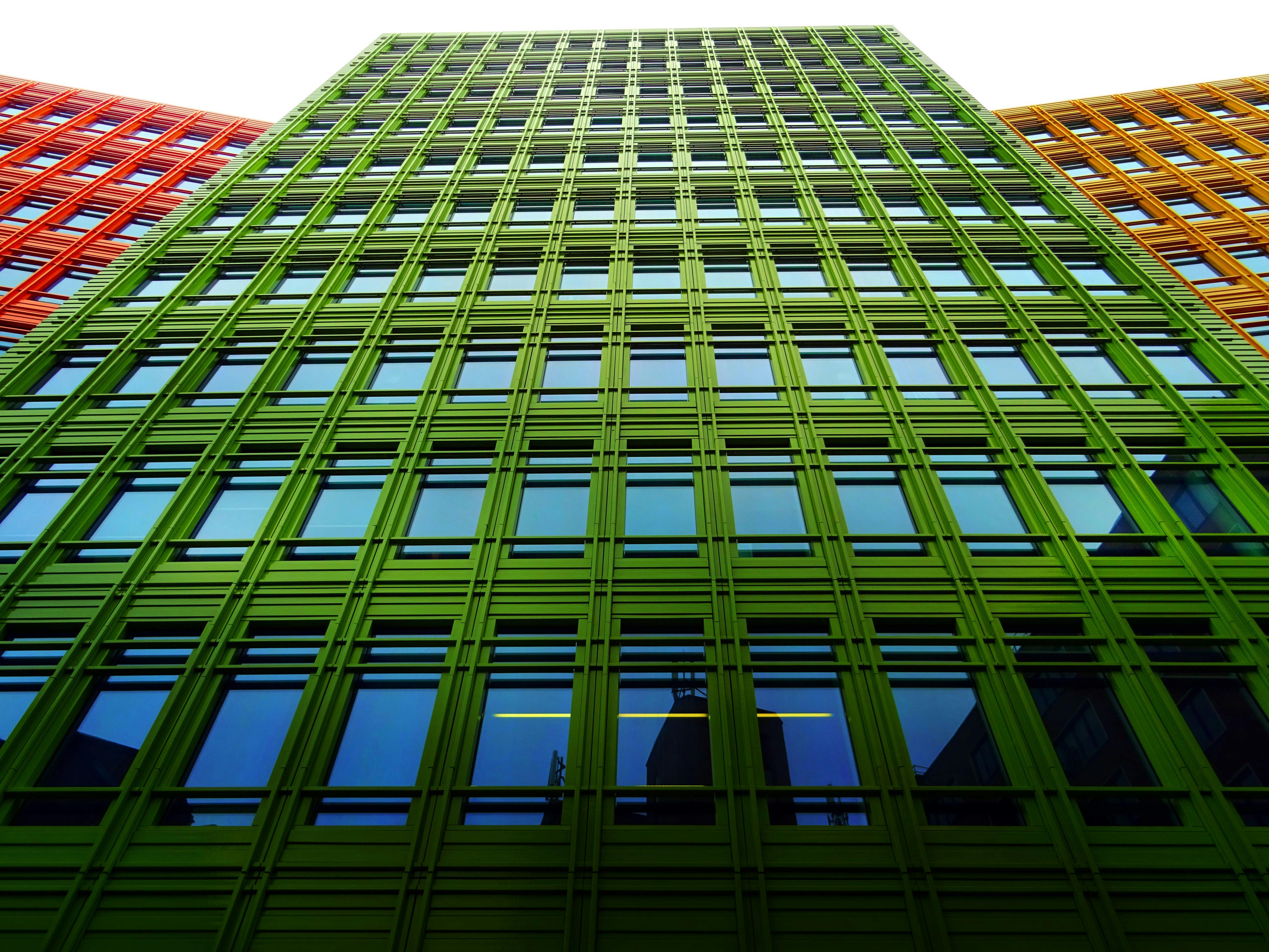 green colour building