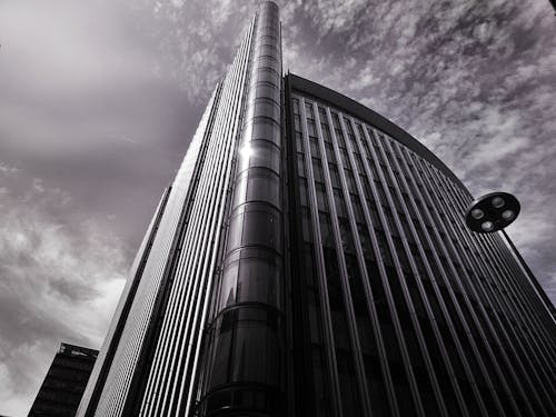 Worm's Eye View of Gray Concrete Building