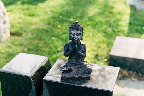 Close-Up Shot of a Buddha Statue