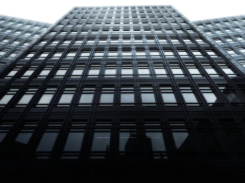 Low Angle Photography of Black and Gray Building