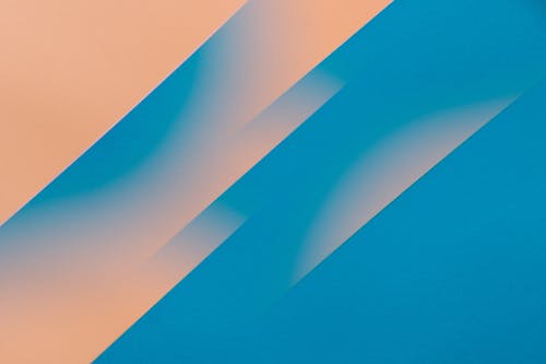 Free Multiple Patterns of Blue and Orange Stripes Stock Photo