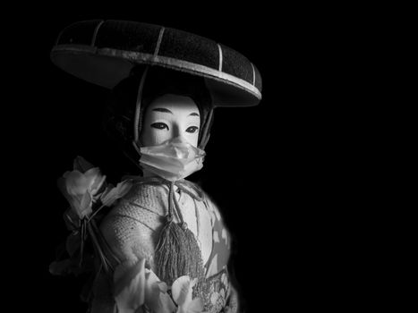 Grayscale Photo of Woman Wearing Hat