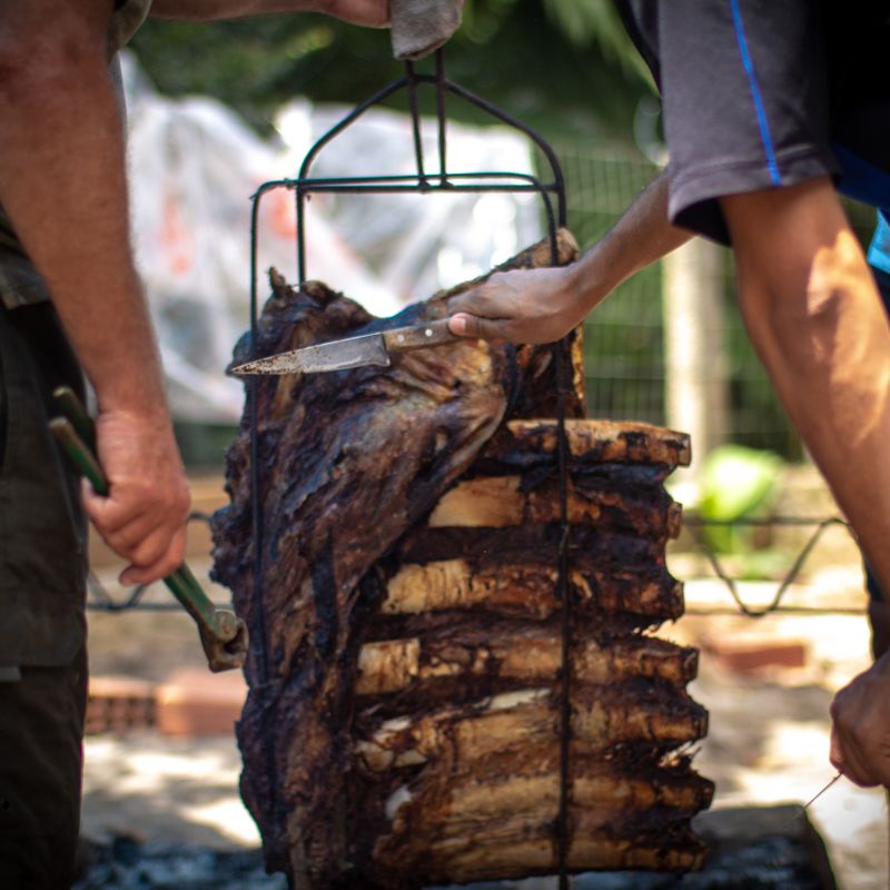 Brazilian Churrasco Beef Shawarma with Chimichurri