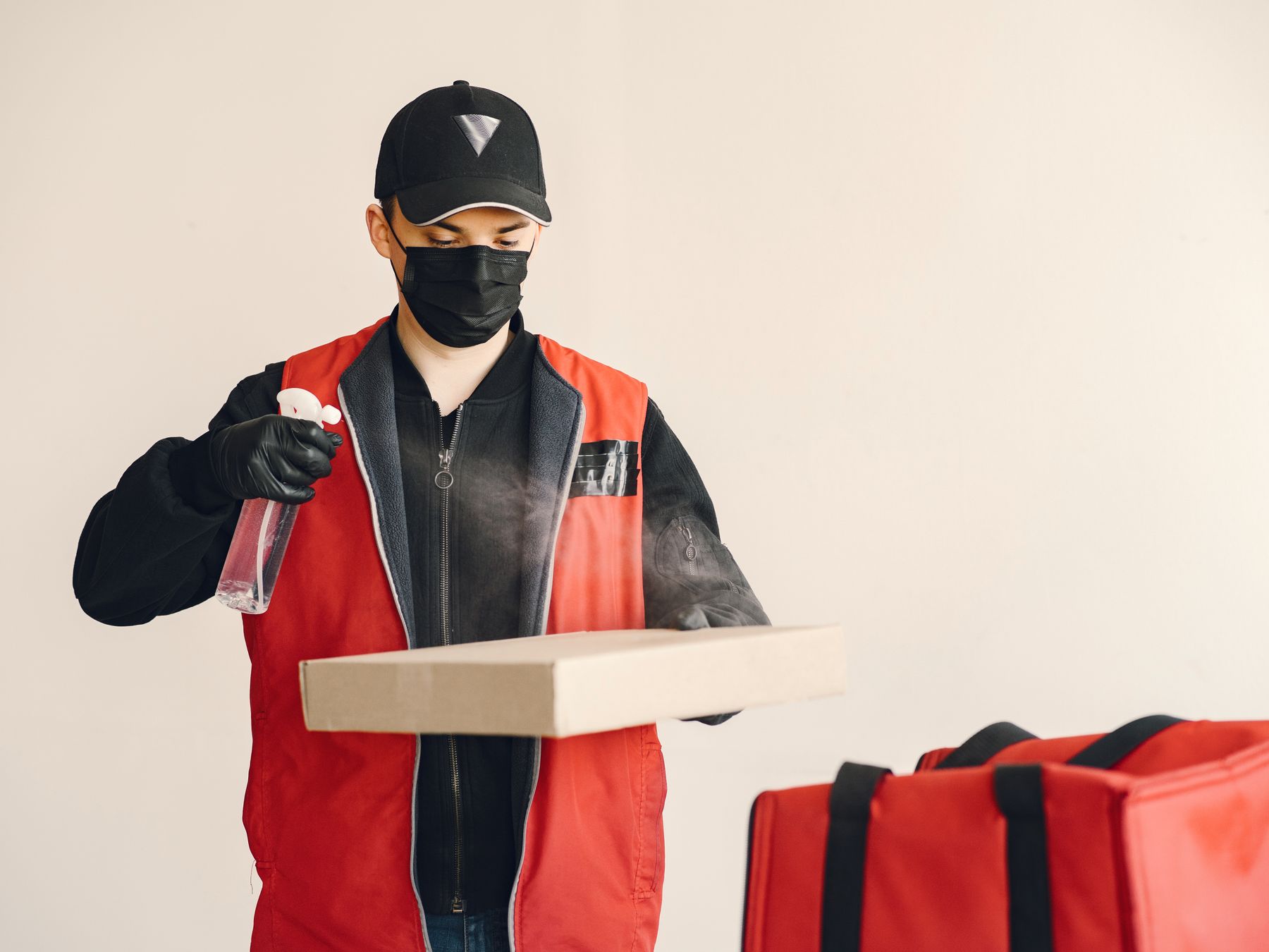 Kitchen Spraying in West Ham — dust sheets down and the room fully protected