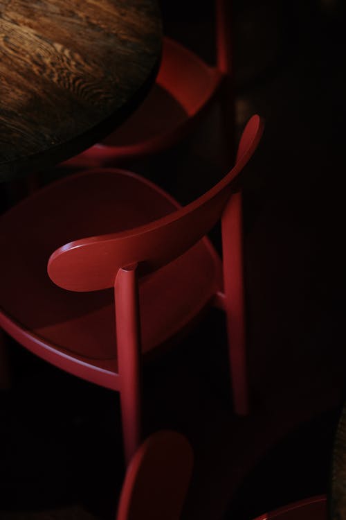 Red Chair With Black Background