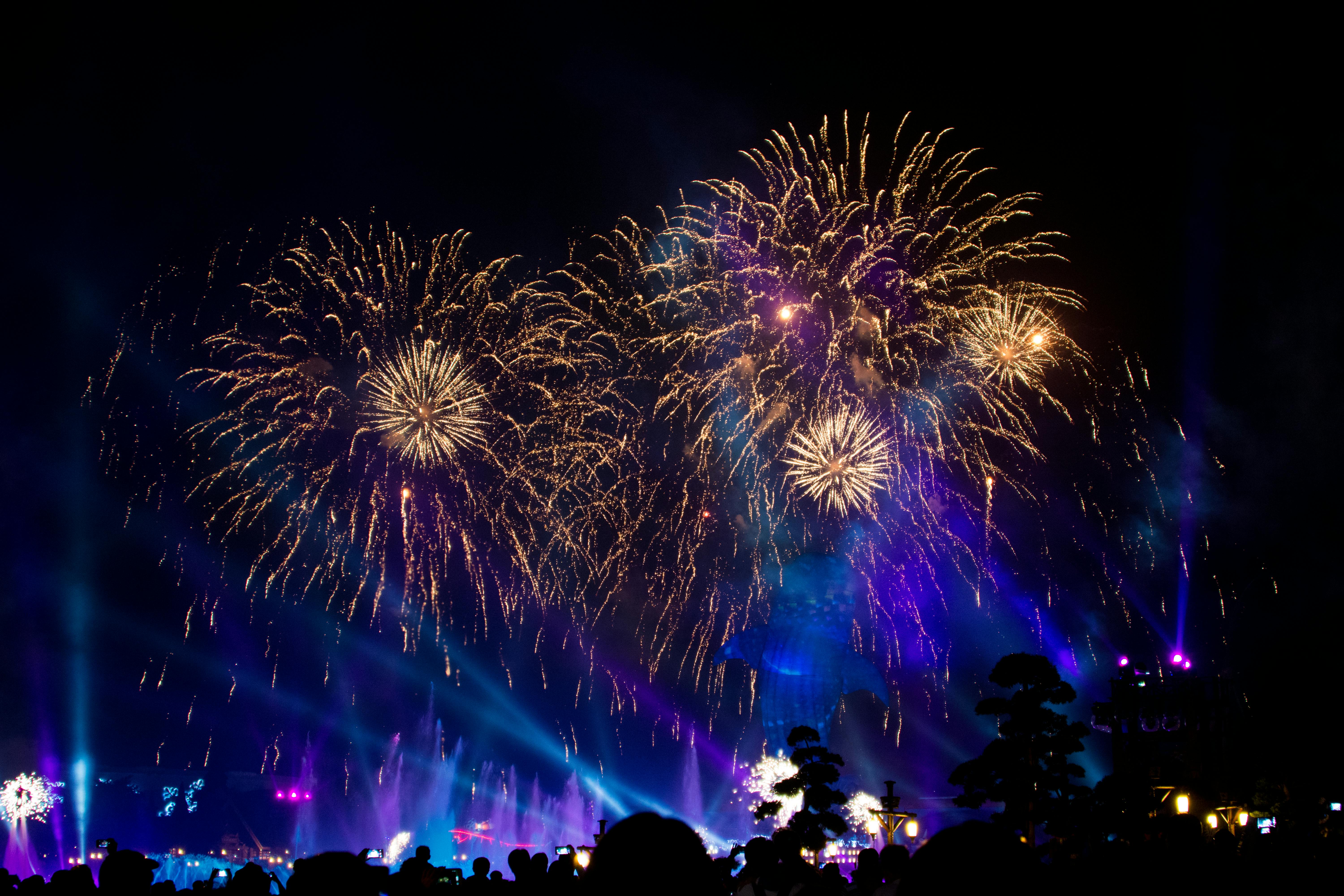 Free stock photo of firework, fireworks, night