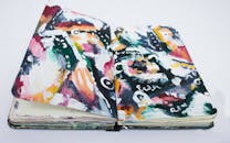 Painted Pages of a Book