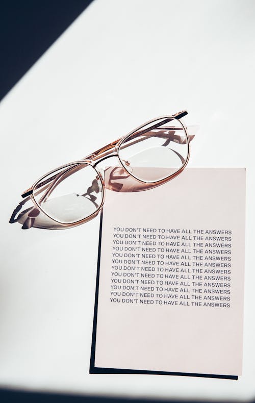 
A Paper and a Pair of Eyeglasses