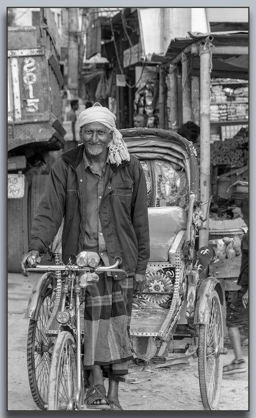 Free stock photo of auto rickshaw, happy face, rickshaw