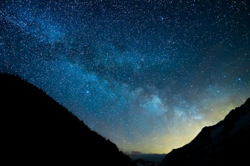 คลังภาพถ่ายฟรี ของ milchstrasse, nachthimmel, sterne