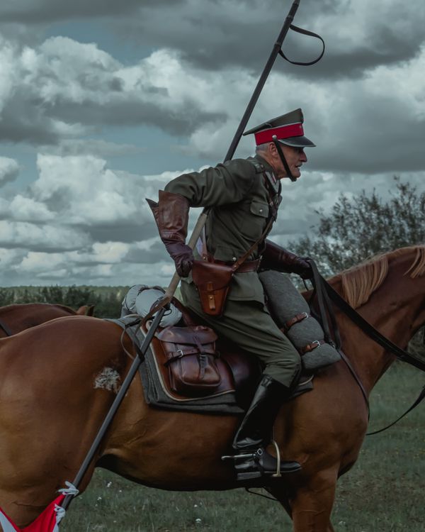 A Soldier Riding a Horse · Free Stock Photo