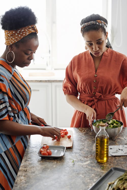 Women Making a Salad