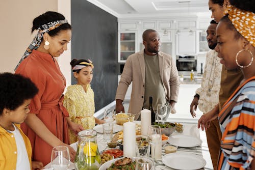 Family Having Dinner Together