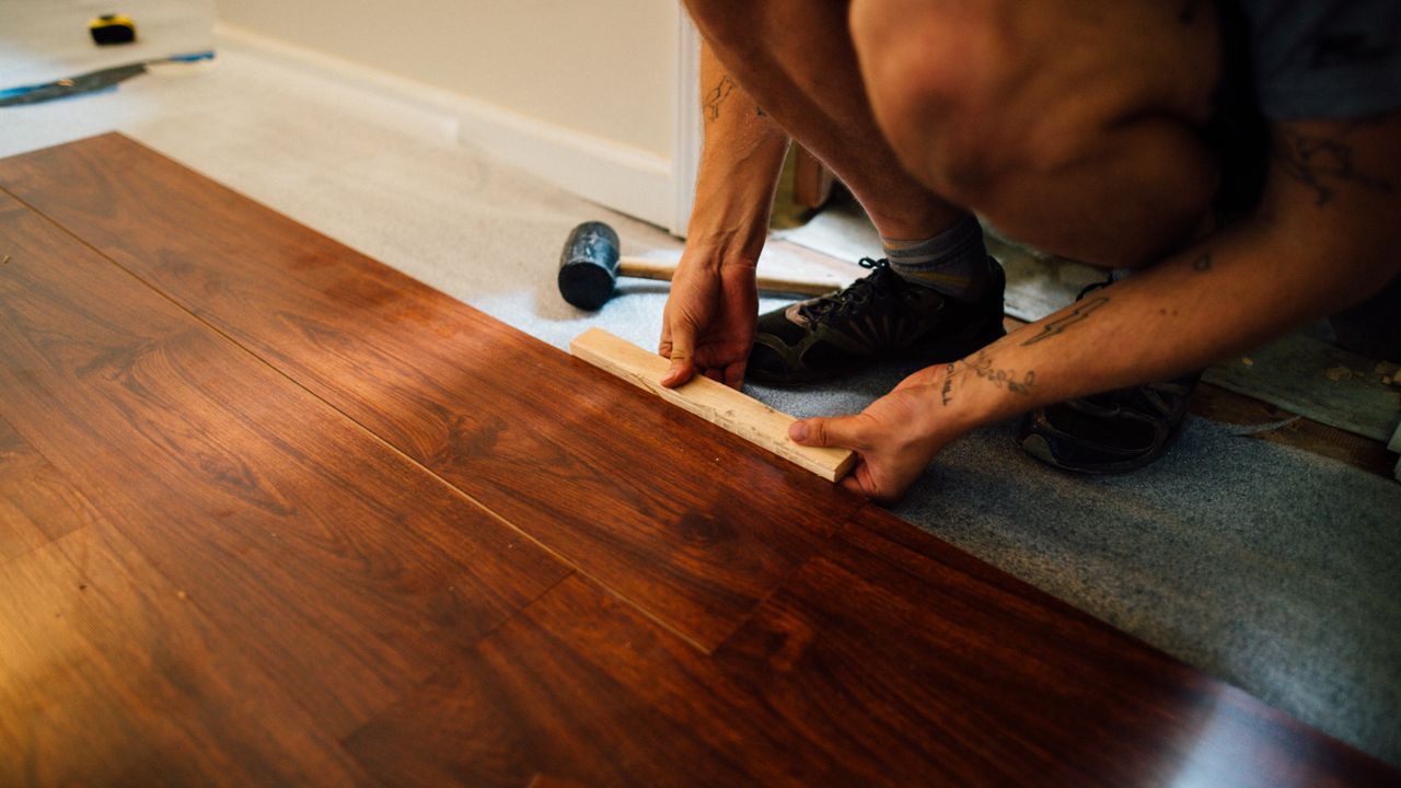 Laminate flooring in a real home